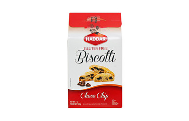 Haddar Gluten Free Biscotti Choco Chip, 7 oz.