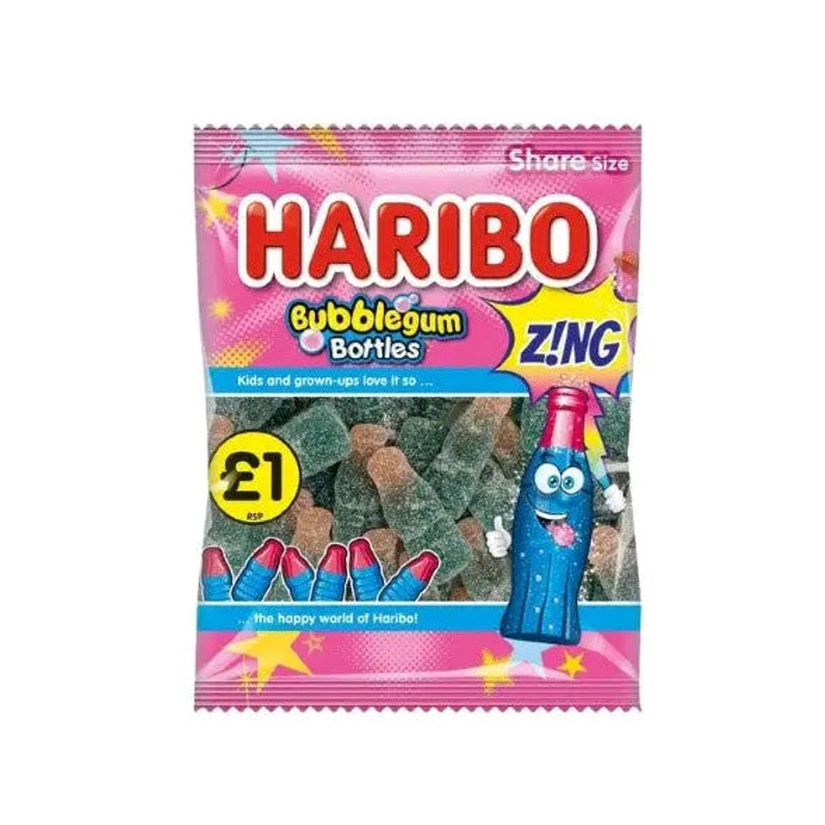 Haribo Bubble Gum Bottles