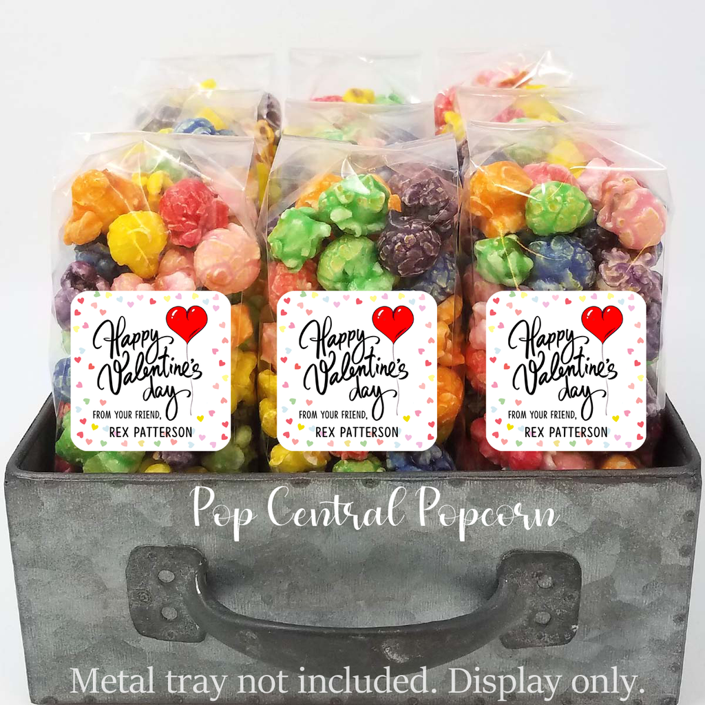 Heart Balloon - Valentine Popcorn Party Favors