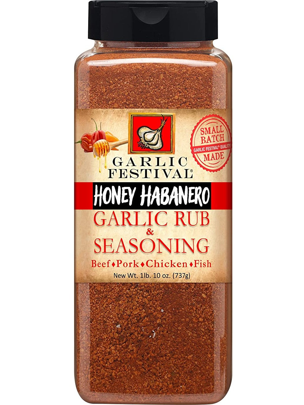 Seasoning Honey Habanero Garlic Rub & Seasoning Garlic Festival Foods