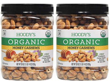 Hoody's Organic Honey Cashews, 30 oz. (2 Pack)