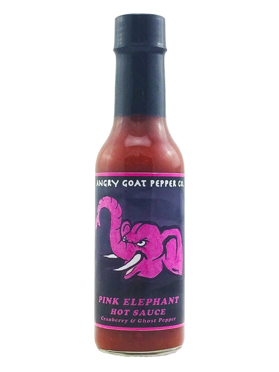Hot Sauce Angry Goat Pepper Co Pink Elephant Cranberry & Ghost Pepper
