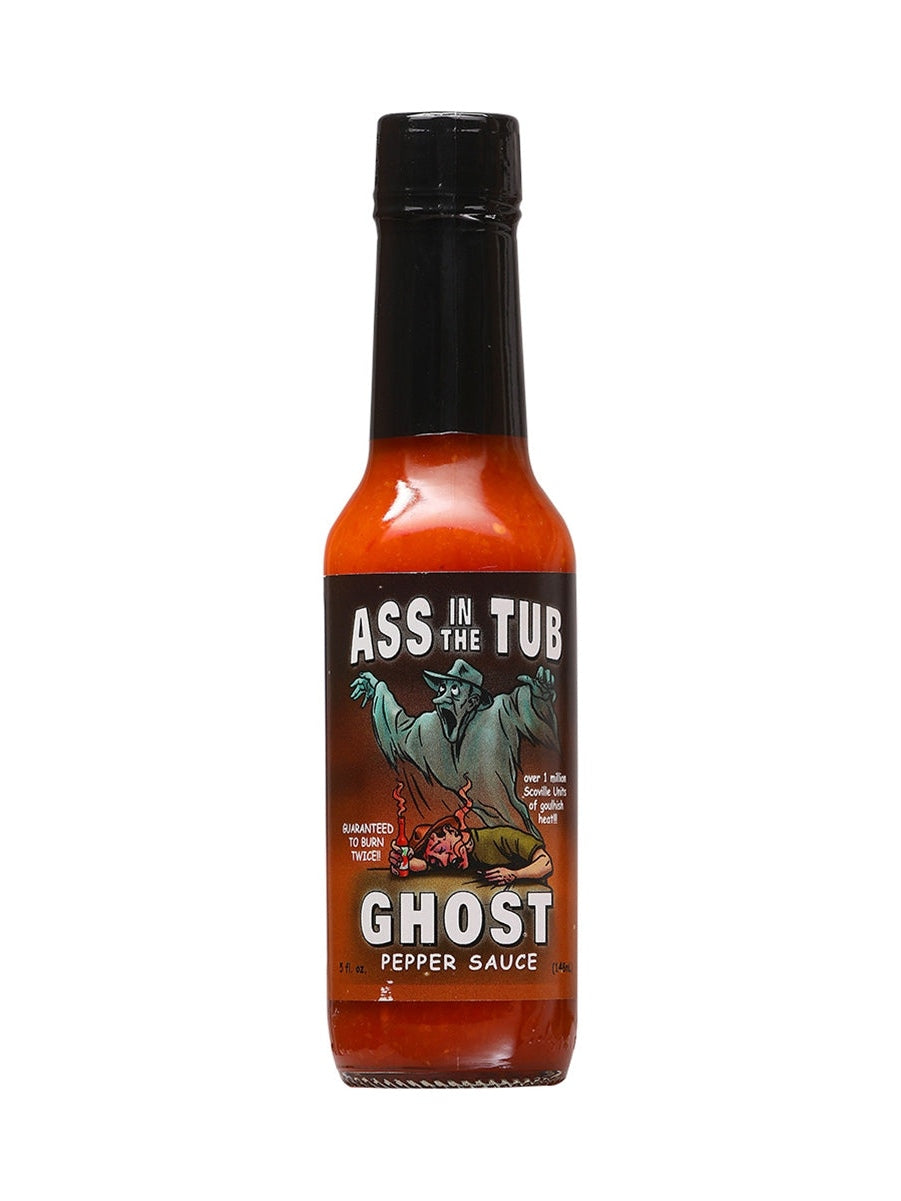 Hot Sauce Ass in the Tub Ghost 5 oz Heat 10 +++Over 1 million Scoville