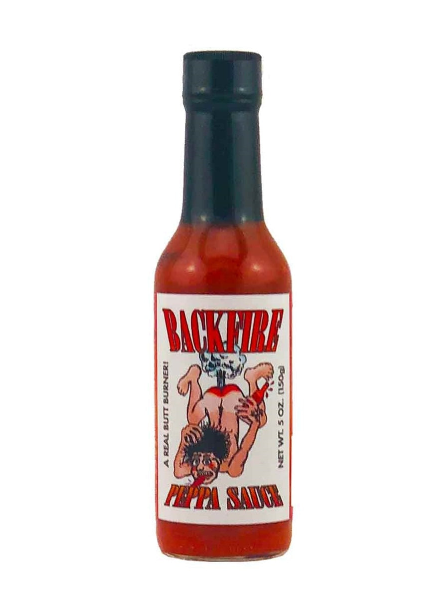 Hot Sauce Backfire A Real Butt Burner naked man ass up blowing 5 oz He