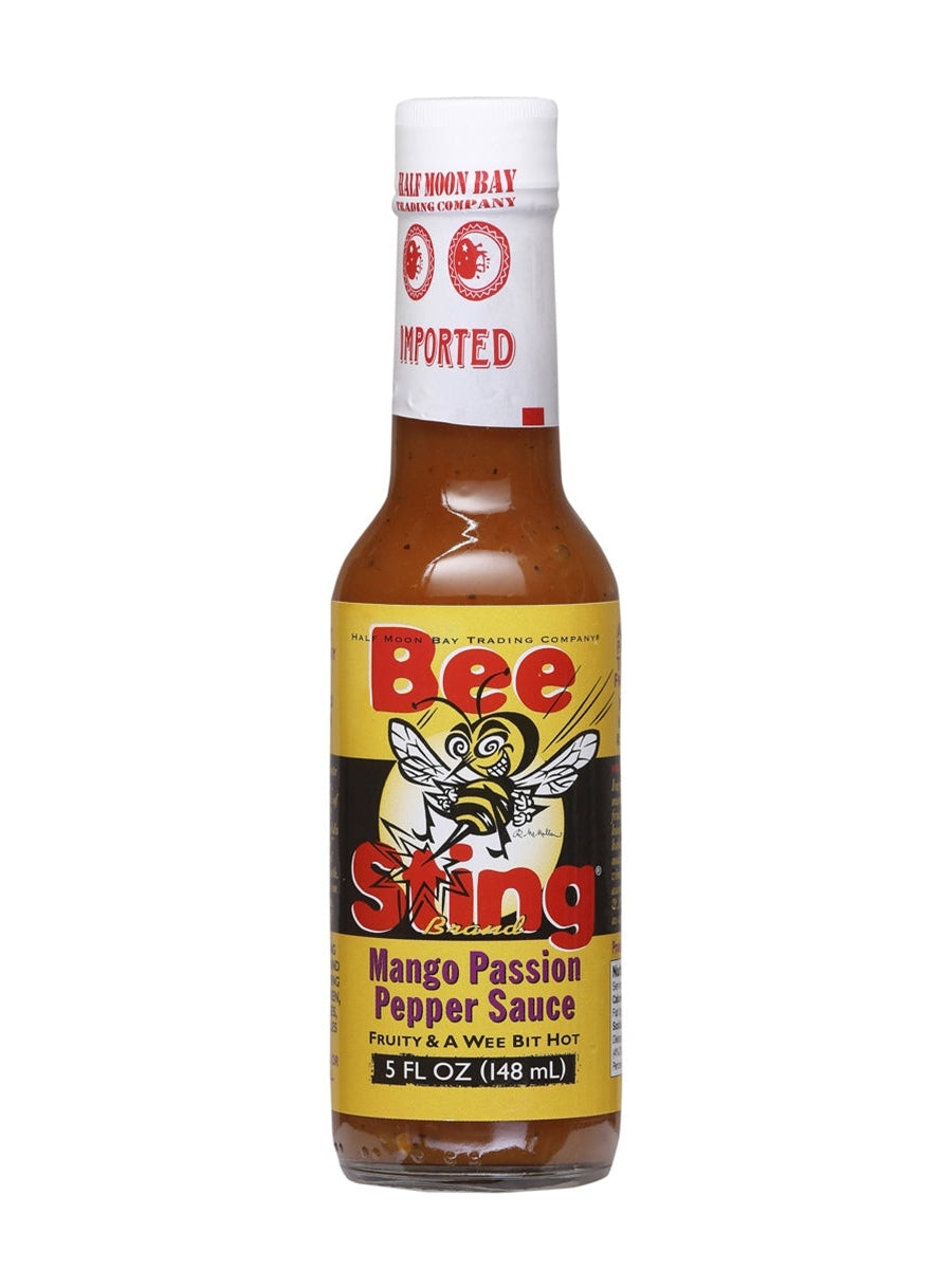 Hot Sauce Bee Sting Mango Passion 5 oz Heat 4 $7.48