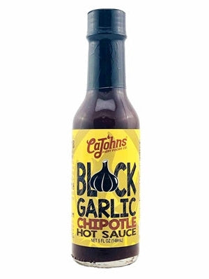Hot Sauce Black Garlic Chipotle CaJohns 5 oz Heat 7 $10.98