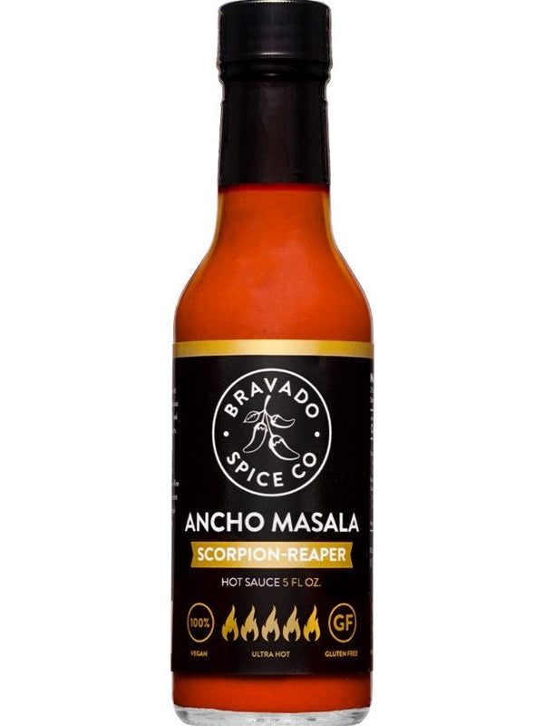 Hot Sauce Bravado Ancho Masala Scorpio Reaper 5 oz Heat 9 $16.48