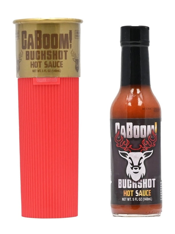 Hot Sauce CaBoom! Buckshot 5oz Red Shotgun Shell Case Heat 10+++Extrac