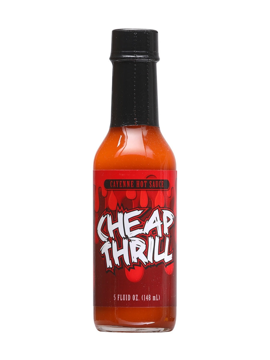 Hot Sauce Cheap Thrill Cayenne 5 oz Heat 6