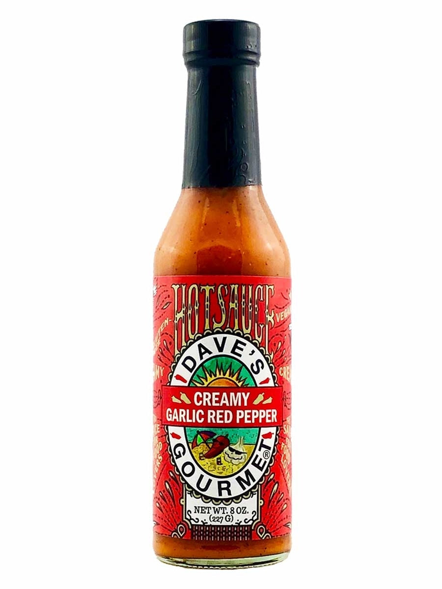 Hot Sauce Daves Gourmet Creamy Garlic Red Pepper Heat 2 8