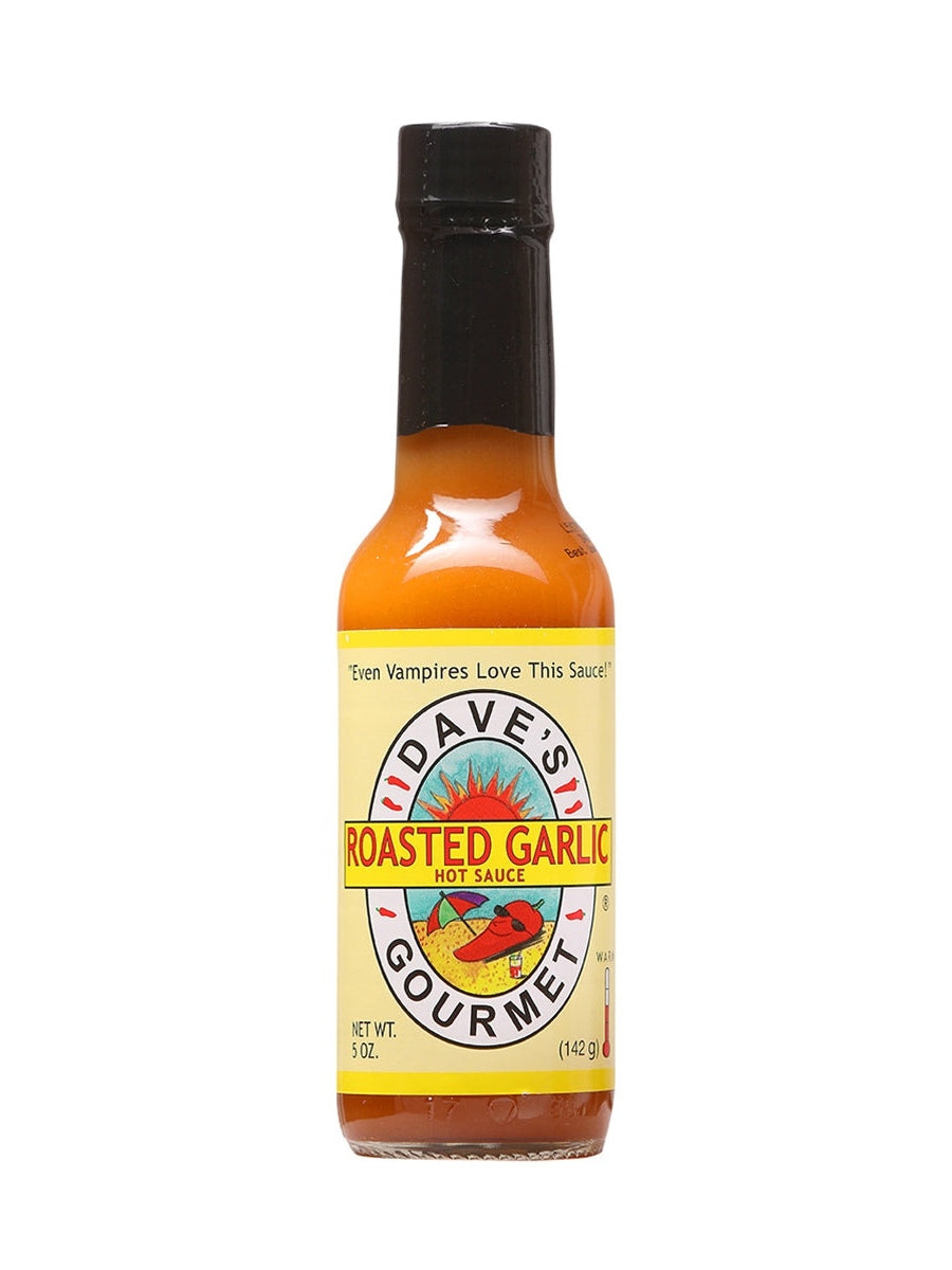 Hot Sauce Daves Gourmet Roasted Garlic Even Vampires like this 5 oz He