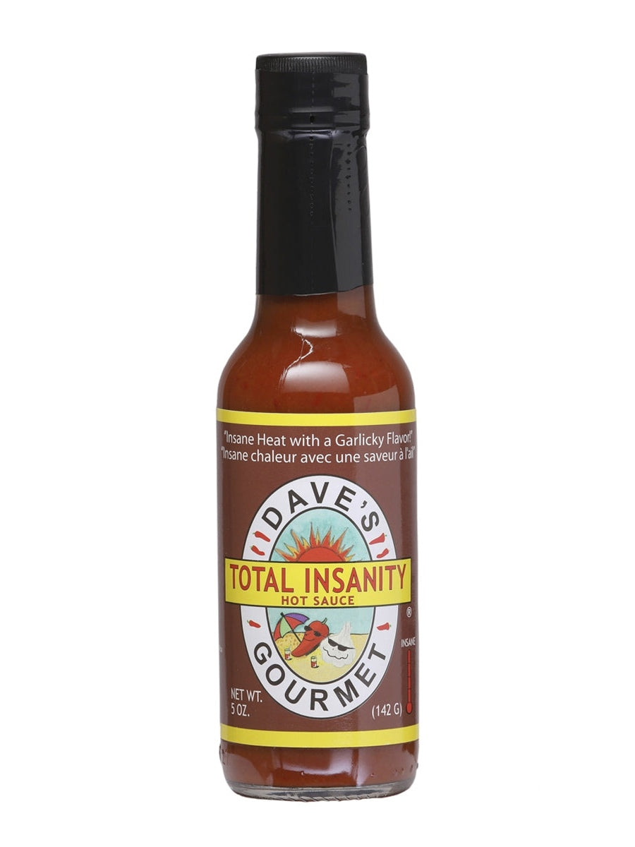 Hot Sauce Daves Gourmet Total Insanity Insane Heat with Garlicky 5 oz