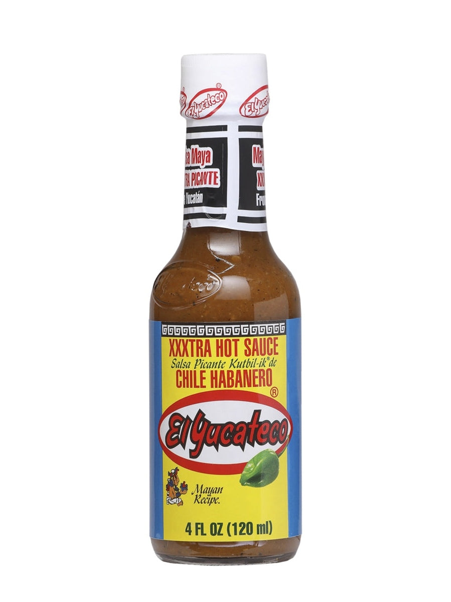 Hot Sauce El Yucateco Chili Habanero XXXTra Hot 4 oz Mayan Recipe Sals