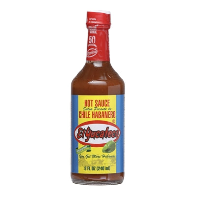 Hot Sauce El Yucateco Red 8 oz big bottle Heat 8 $8.98