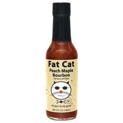 Hot Sauce Fat Cat Peach Maple Bourbon Glaze Heat 5 $8.48