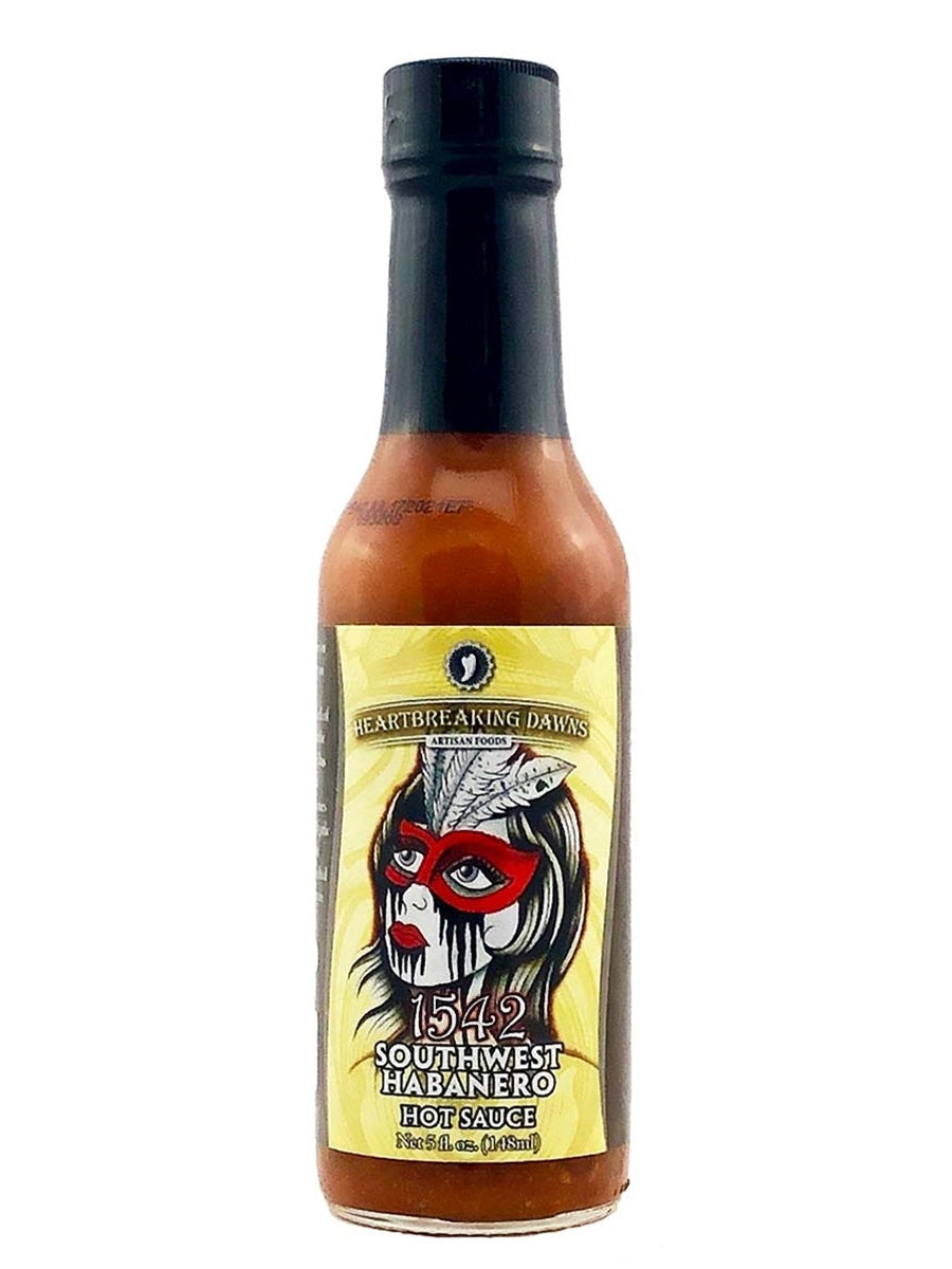 Hot Sauce Heartbreaking Dawn 1542 Southwest Habanero 5 oz Heat 7