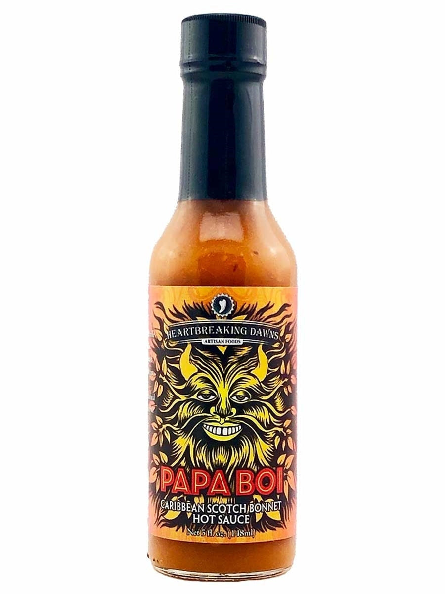 Hot Sauce Heartbreaking Dawns Papa Boi Caribbean Scotch Bonnet 5oz Hea