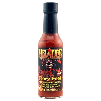 Hot Sauce HellFire Fiery Fool The Hottest Hot Sauce in the world WITHO
