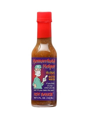 Hot Sauce Hemorrhoid Helper Burns Both Ways 5 oz Heat 7 $7.98