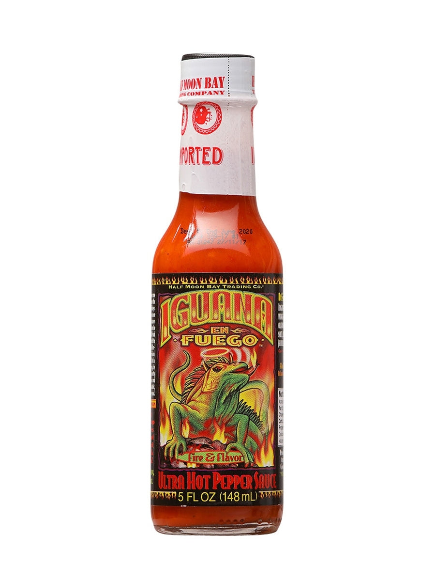 Hot Sauce Iguana En Fuego Ultra Hot Pepper Sauce 5 oz Heat 8 Extract $