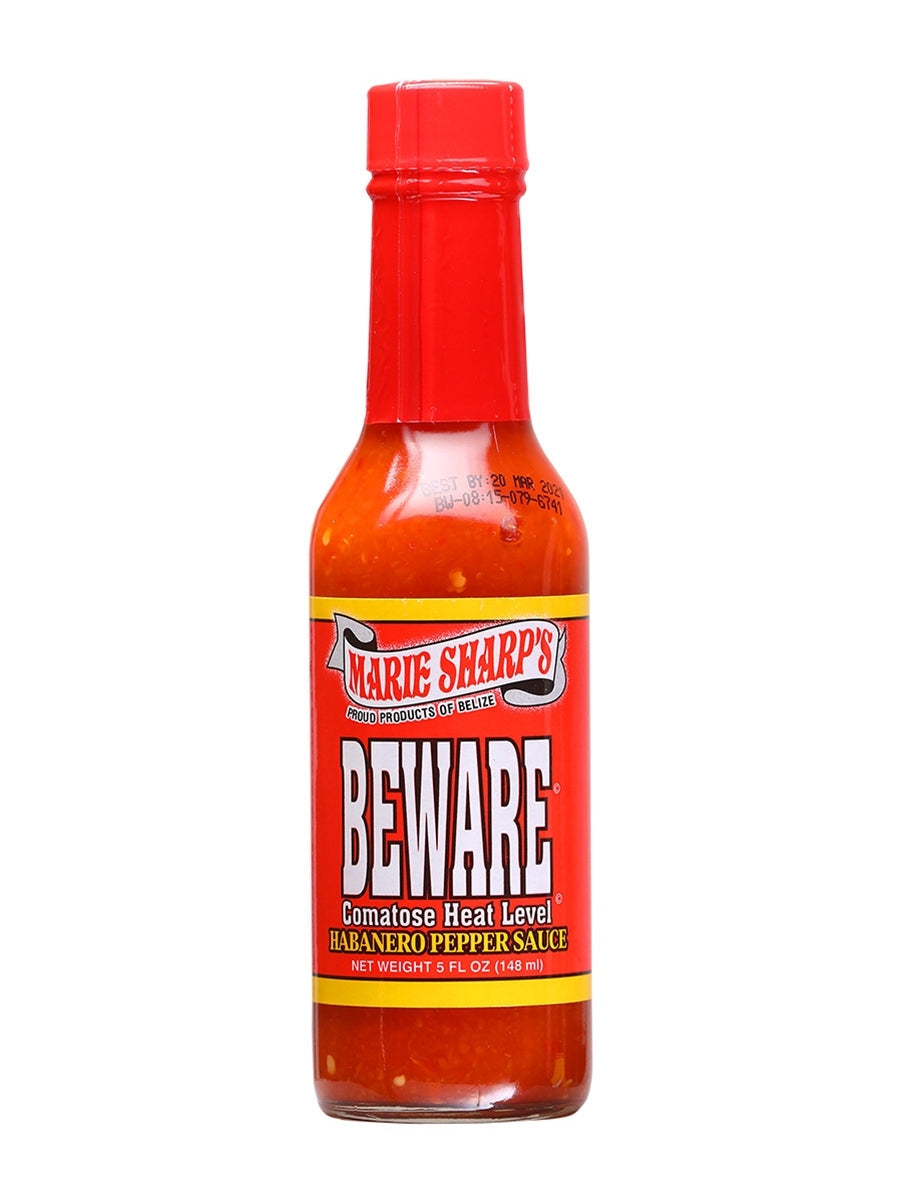 Hot Sauce Marie Sharps Beware Comatose Heat Habanero 5 oz Belize Heat