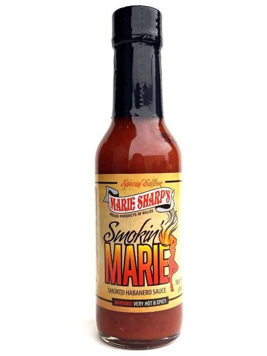 Hot Sauce Marie Sharps Smokin Marie Smoked Habanero Belize 5 oz Heat 7