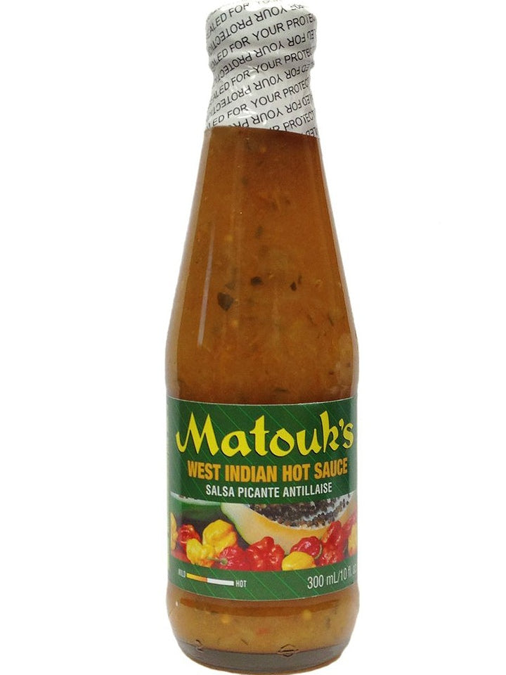 Hot Sauce Matouks West Indian Salsa Picante Antillase Big Bottle 10 oz