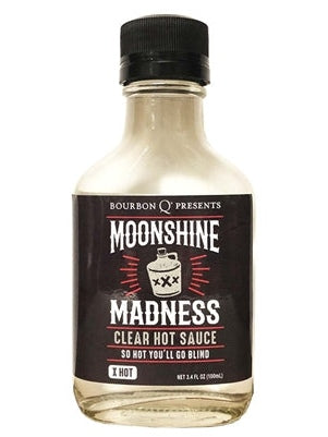 Hot Sauce Moonshine Madness Clear 3.4 oz Heat 5 $6.98