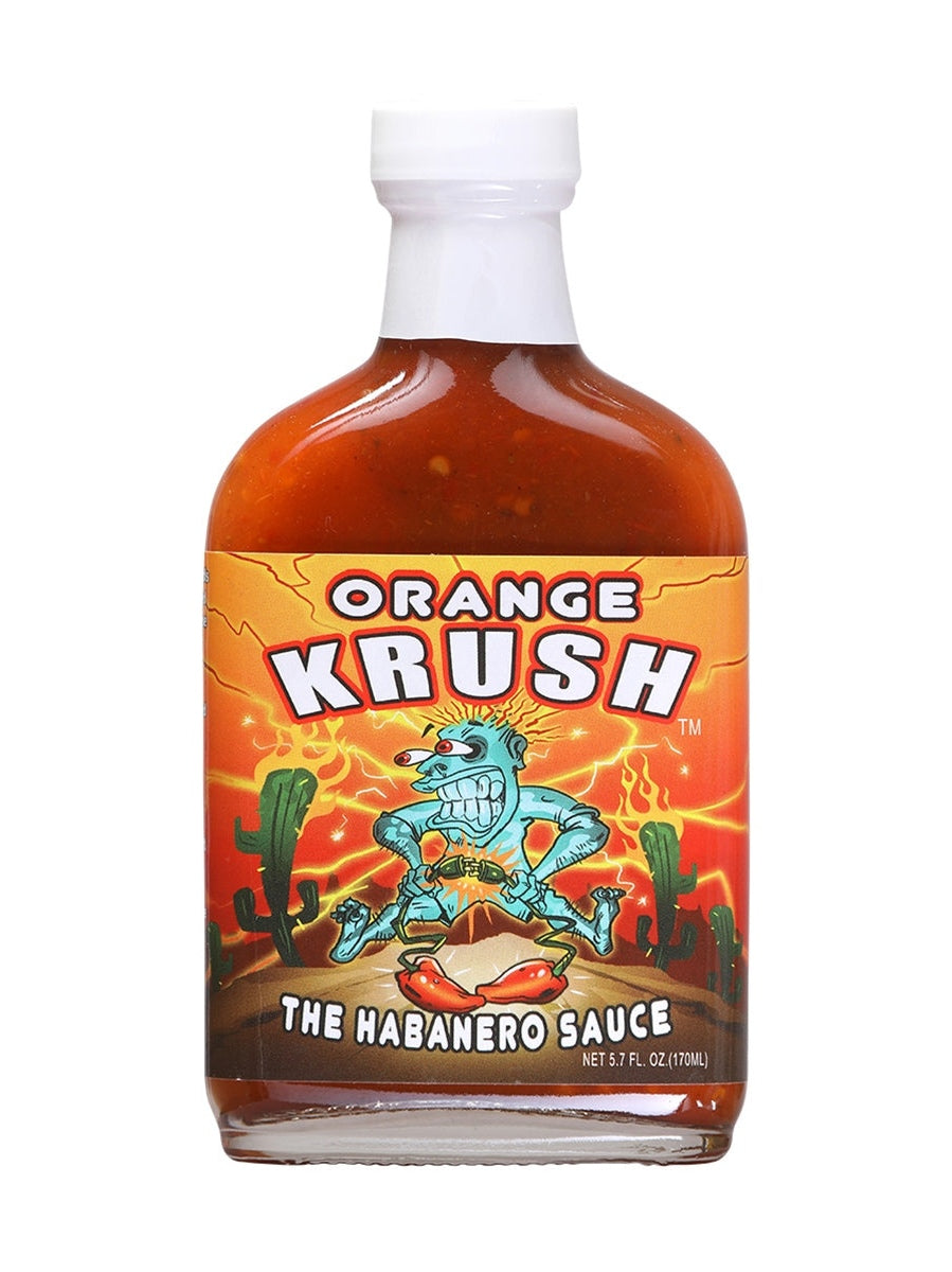 Hot Sauce Orange Krush Habanero 5.7 oz Flask Heat 10 $9.48