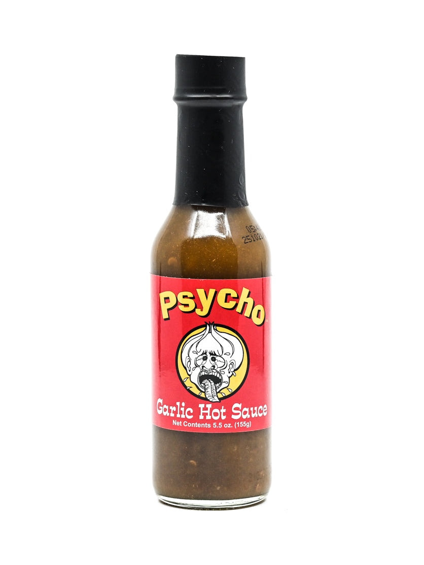 Hot Sauce PSYCHO Garlic Hot Sauce by The Garlic Shoppe Heat 7 5