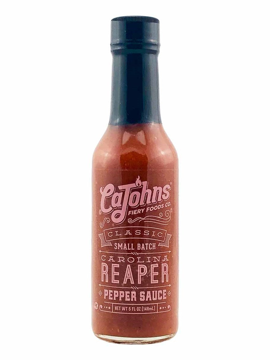 Hot Sauce Small Batch Classic Carolina Reaper 5 oz Ca John Fiery Foods