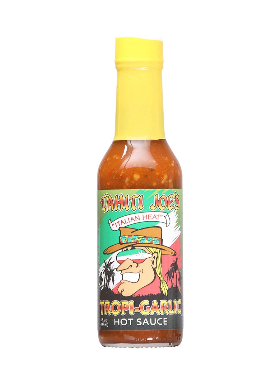 Hot Sauce Tahitis Joes Tropi-Garlic Italian Heat 5 oz Heat 6 $7.48