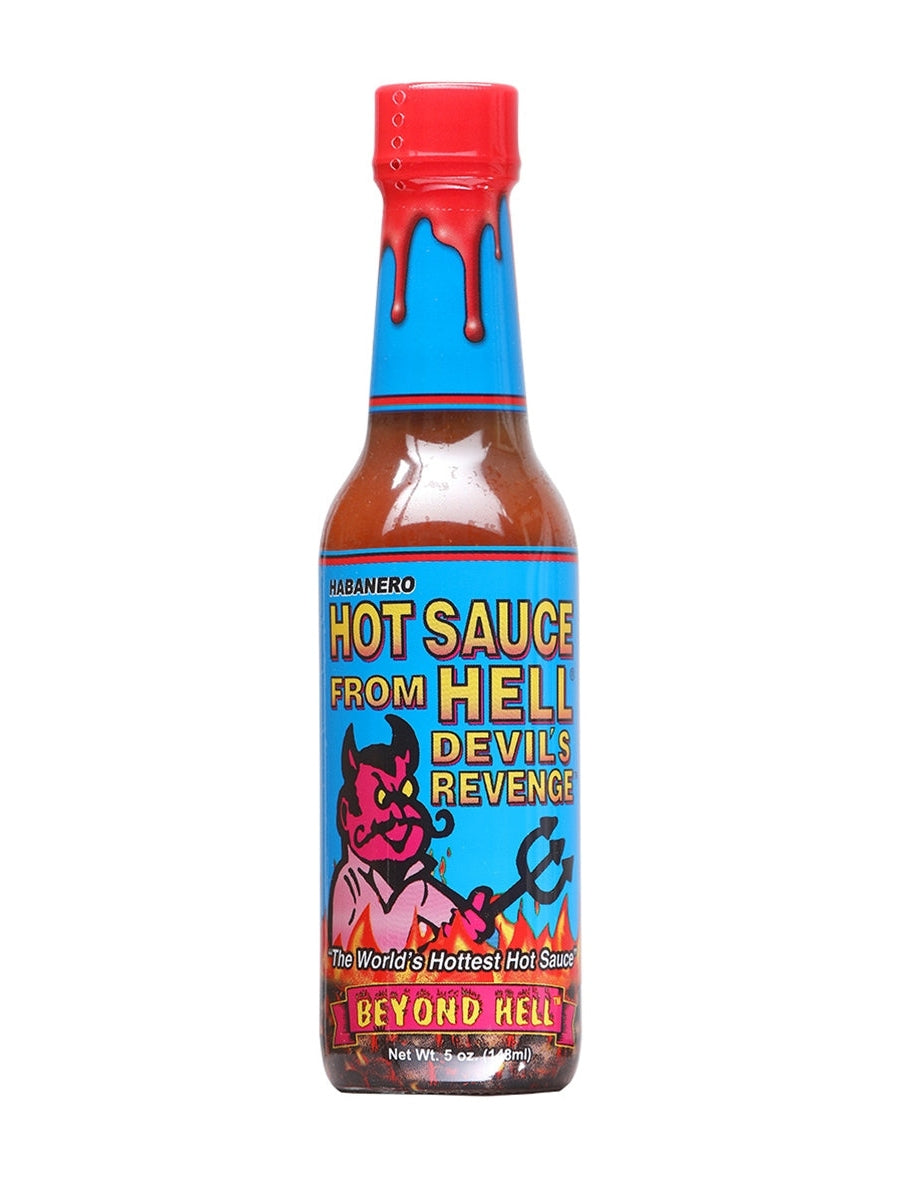 Hot Sauce From Hell Devils Revenge Beyond Hell Blue Label 5 oz Heat 10