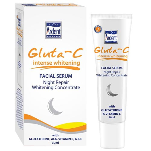 Hype Ardent Skin Care - Gluta-C - Intense - Facial Serum - Night Repair Whitening Concentrate - SPF 25 - 30 ML