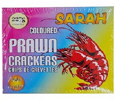 Sarah Prawn Crackers - Tasty Seafood Snacks 227G