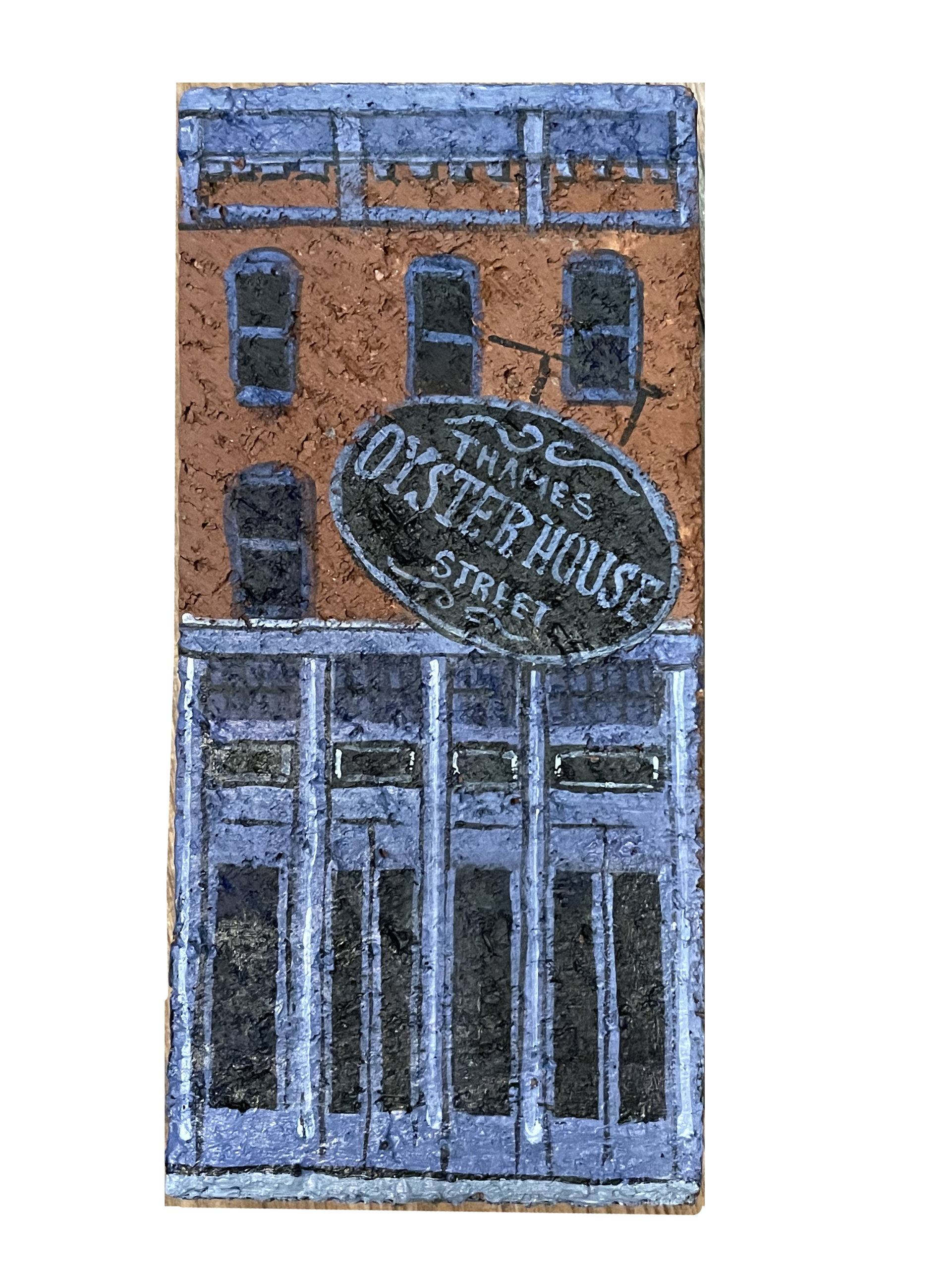 Linda Amtmann Hand Painted Brick- Thames Street Oyster House
