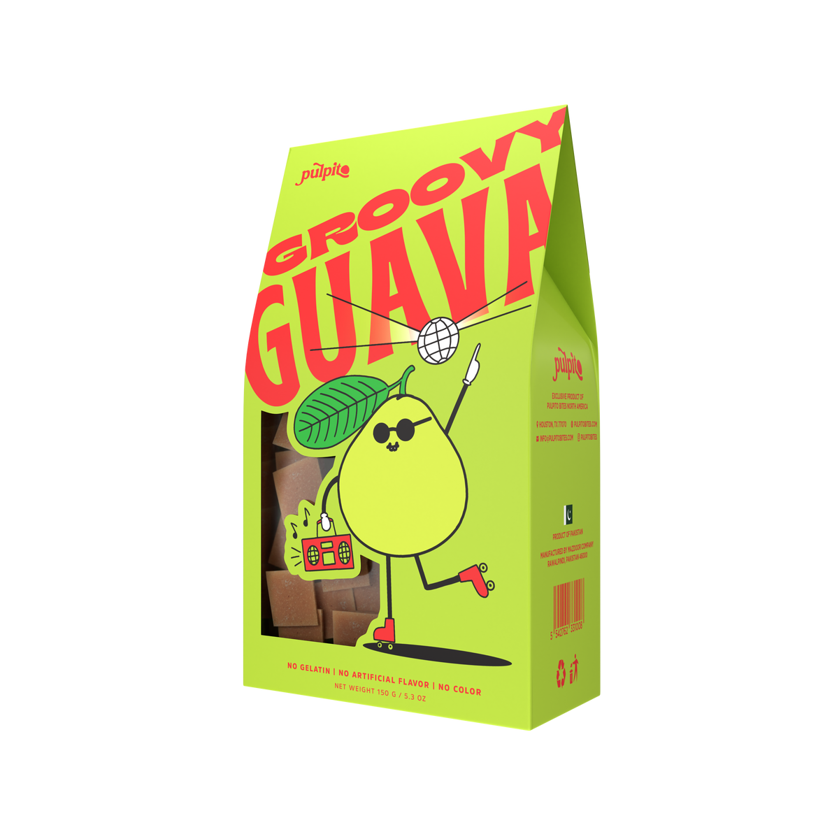 Pulpito Groovy Guava Fruit Bites Box - 12 Boxes x 150g case