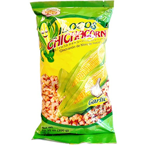 Ilocos Chichacorn - Garlic - Chicharron de Maiz de Illocos - 350 G