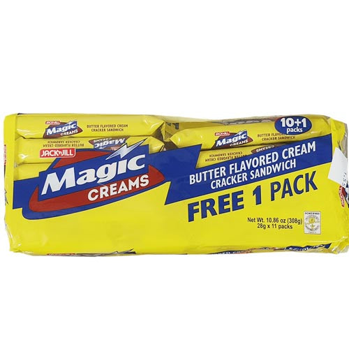 Jack 'n Jill - Magic Creams - Butter Flavored Cream Cracker Sandwich - 10 Pack - 1.06 OZ