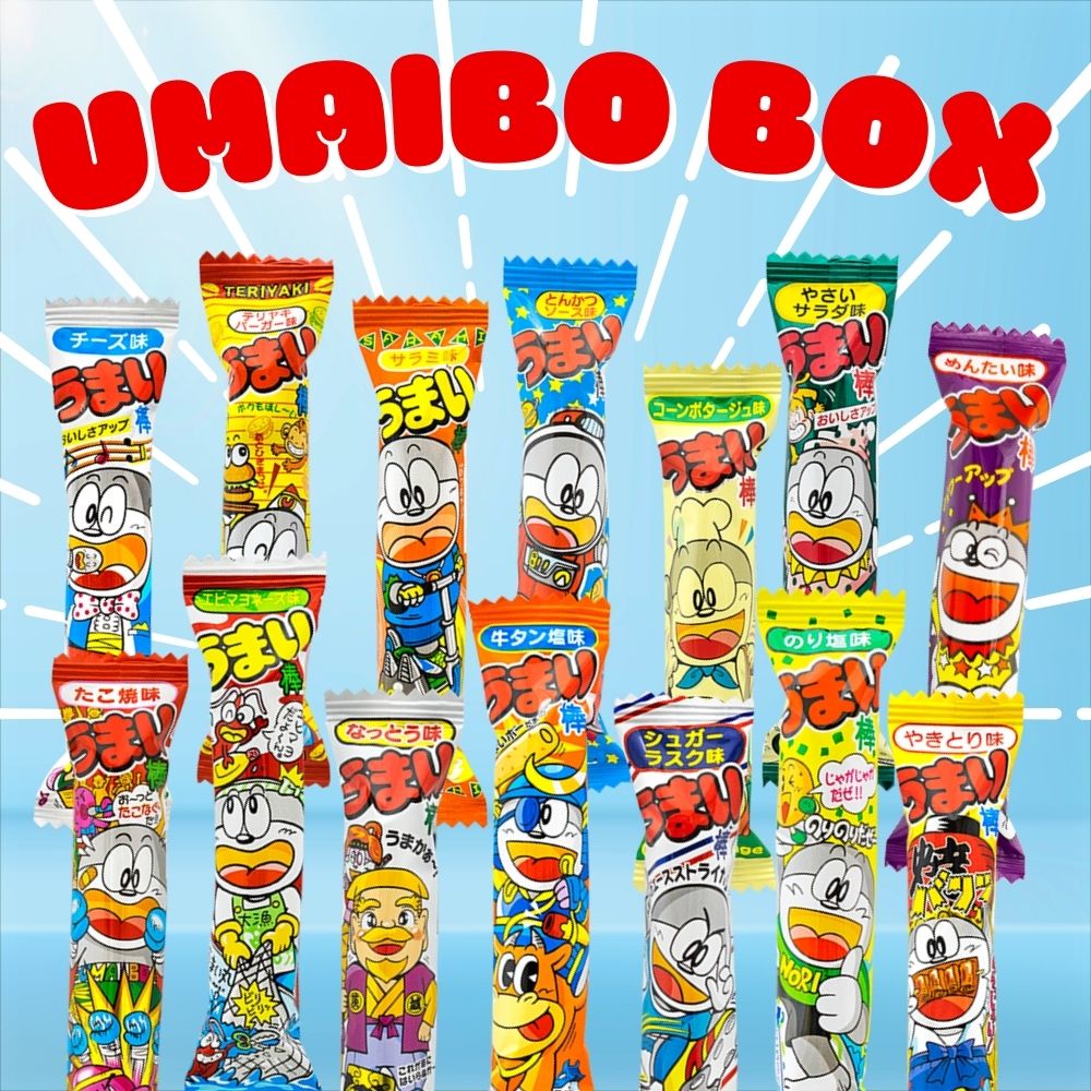 Umaibo Deluxe Trial Box – All 14 Flavors (42 Pcs)