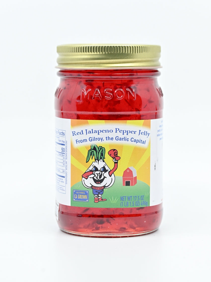 Jelly Red Jalapeno Pepper Garlic Dude 17.5