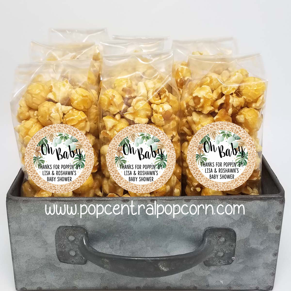 Jungle Safari - Oh Baby - Popcorn Baby Shower Favors