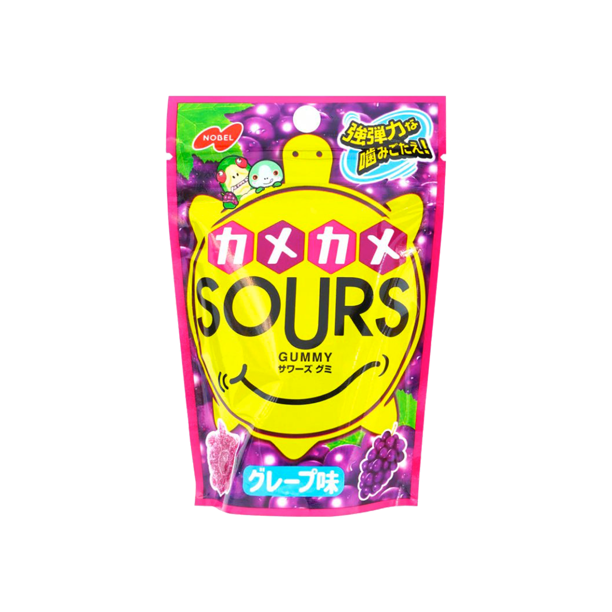 Nobel Kamekame Sours Gummy Grape (Japan)