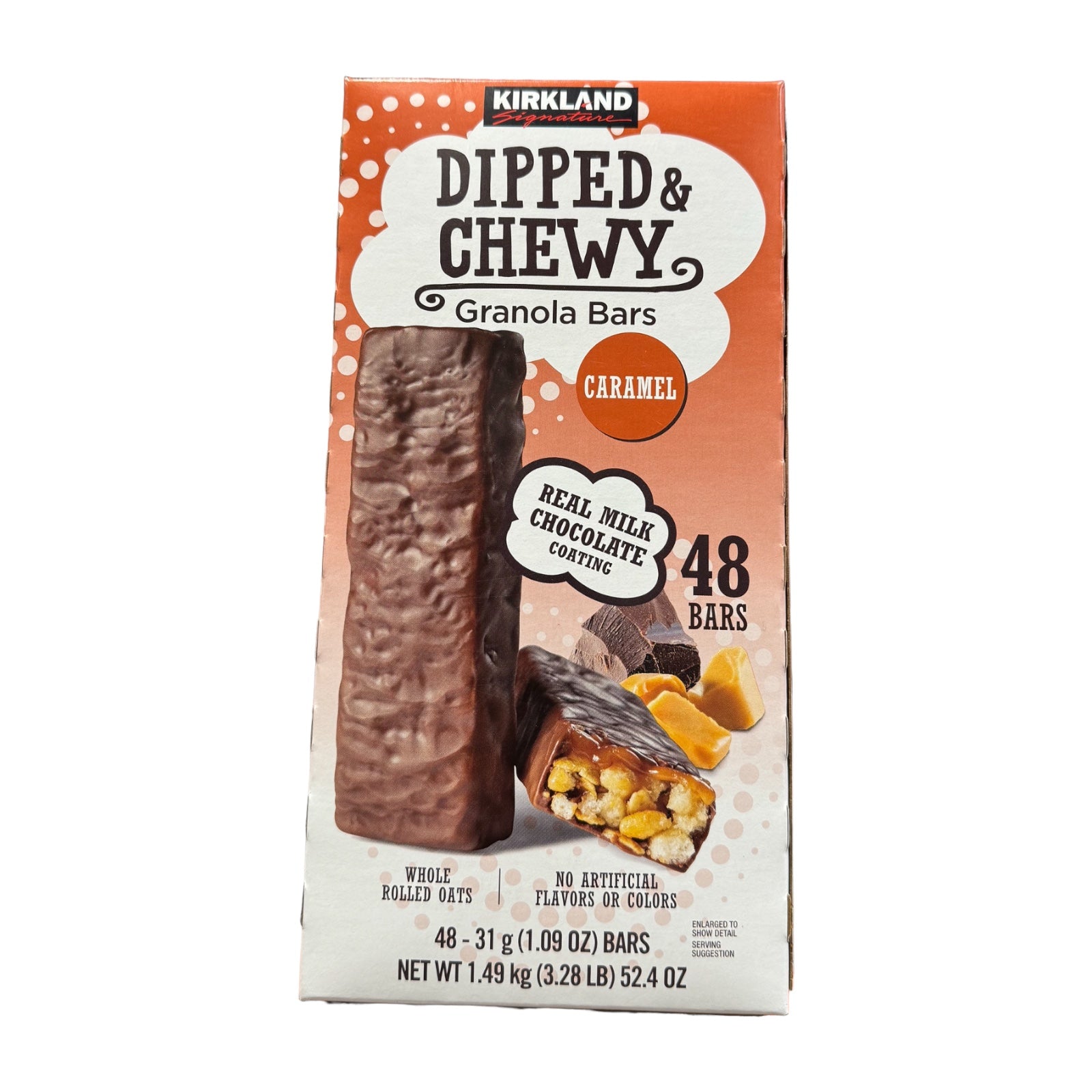 Kirkland Dipped & Chewy Granola Bars Caramel