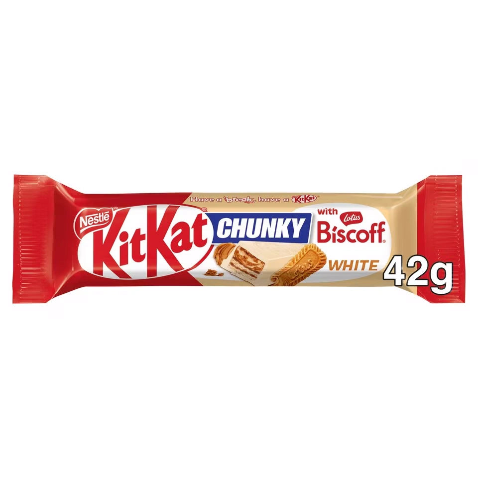 Kitkat Chunky White with Lotus Biscoff