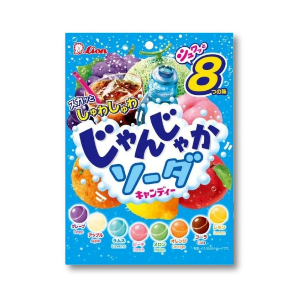 Lion Janjaka Soda Candy – 8 Soda Flavors