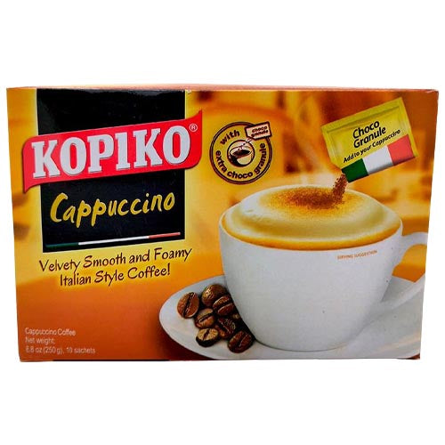 Kopiko - Cappuccino with Extra Choco Granule - 10 Sachets - 250 G