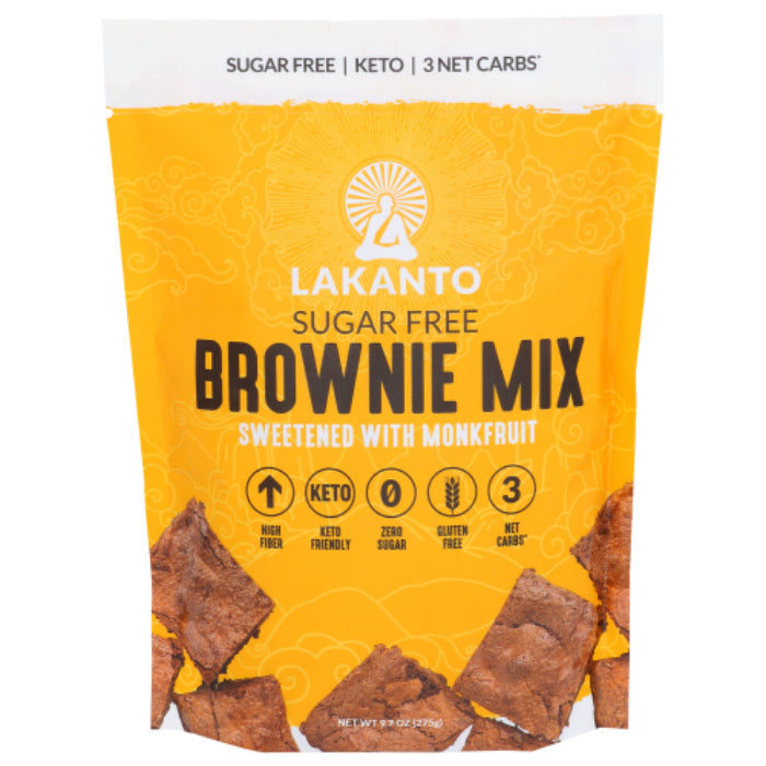 Lakanto - Brownie Mix, 9.71 Oz | Pack of 8