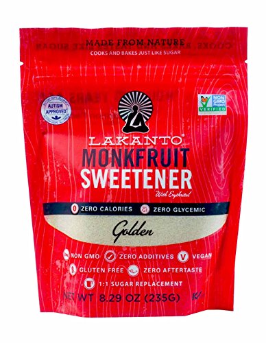 Lakanto, Monkfruit Sweetener with Erythritol, Golden, 8.29 oz | Pack o