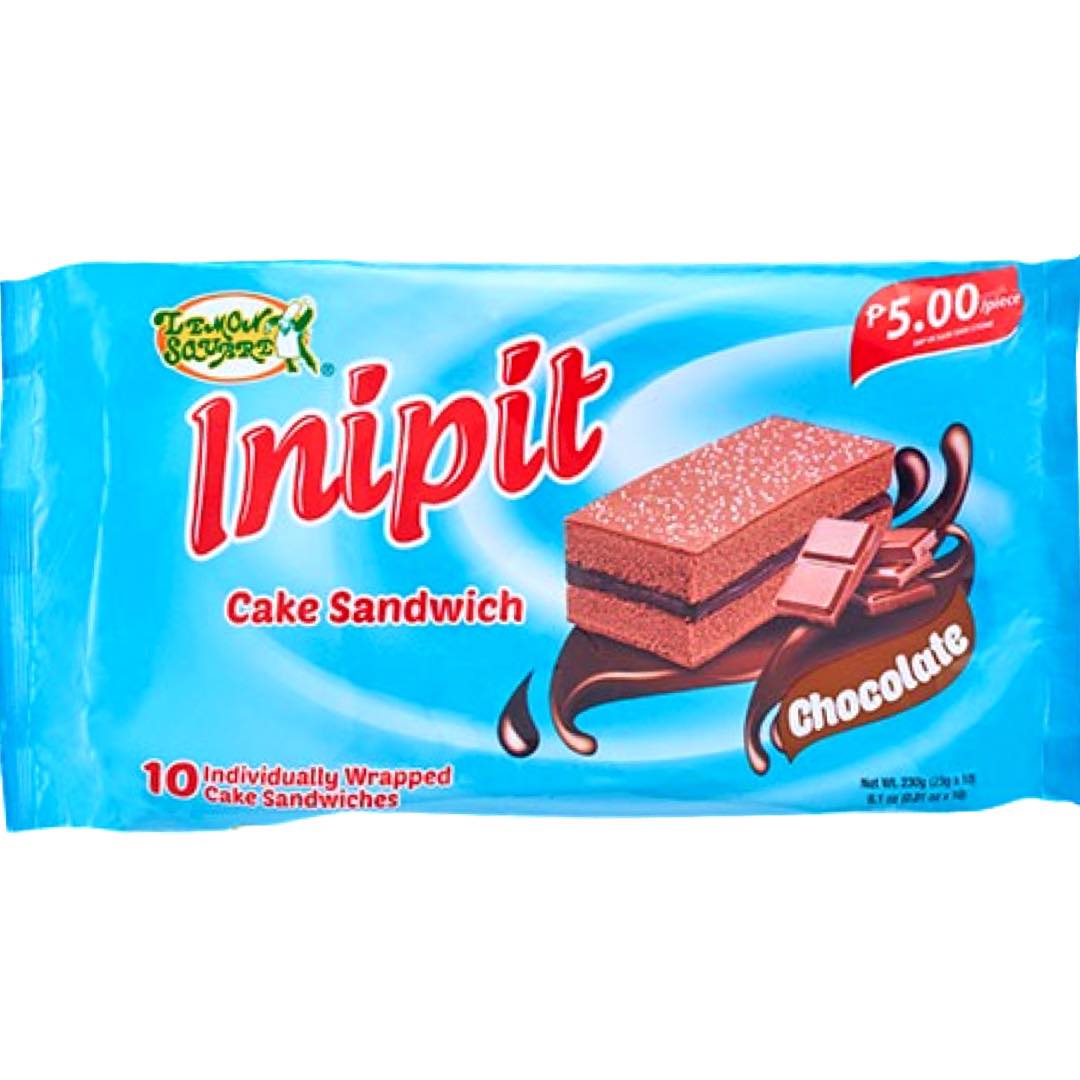Lemon Square - Inipit - Cake Sandwich - Chocolate - 10 Pack - 230 G